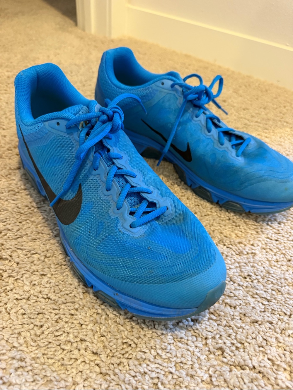 Nike Men’s Max Air Running Shoes in Bright Blue